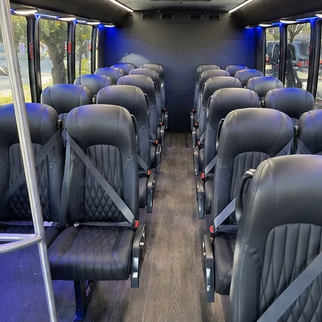 28 passenger minibus inside