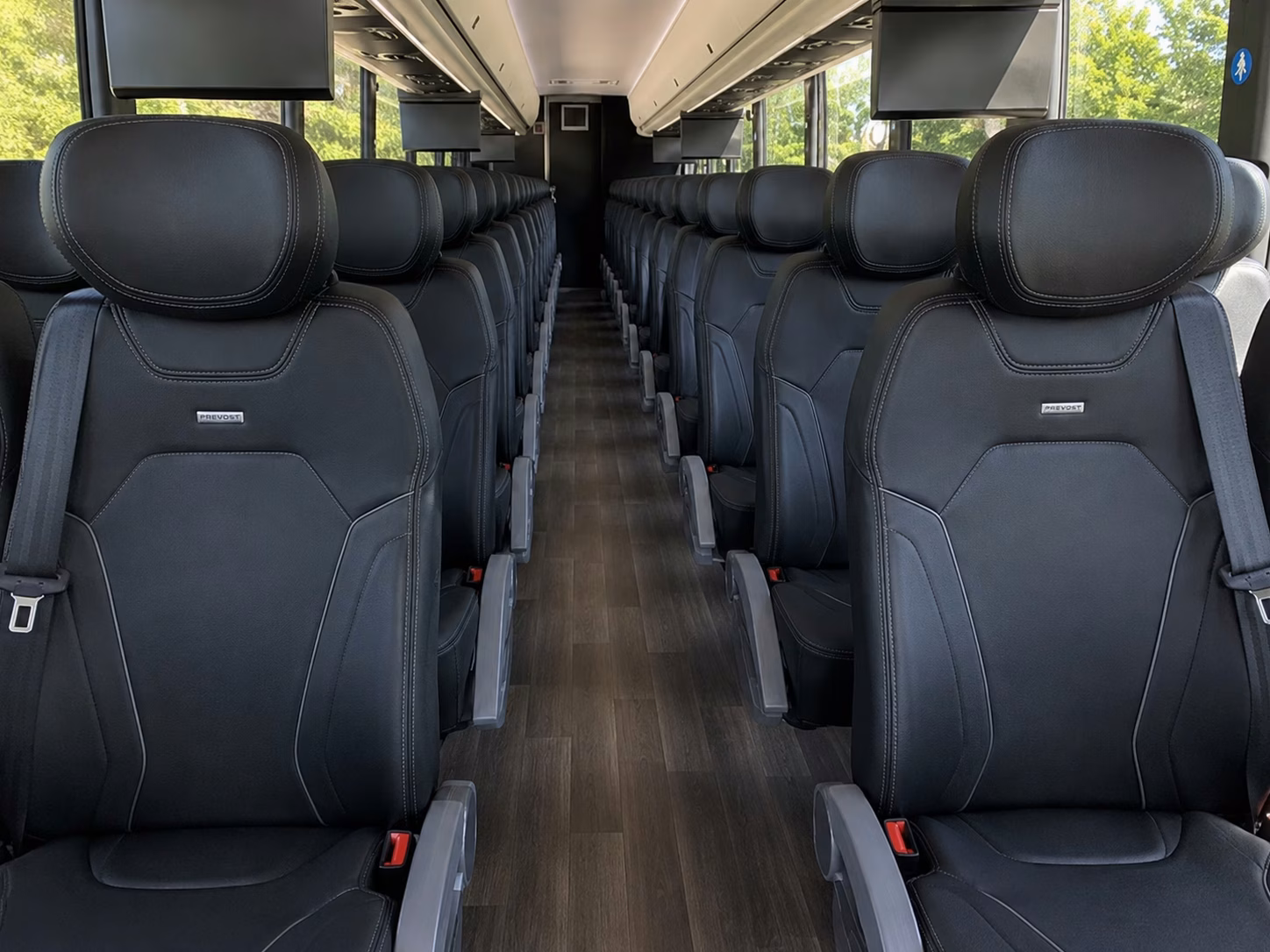 alameda charter bus interior