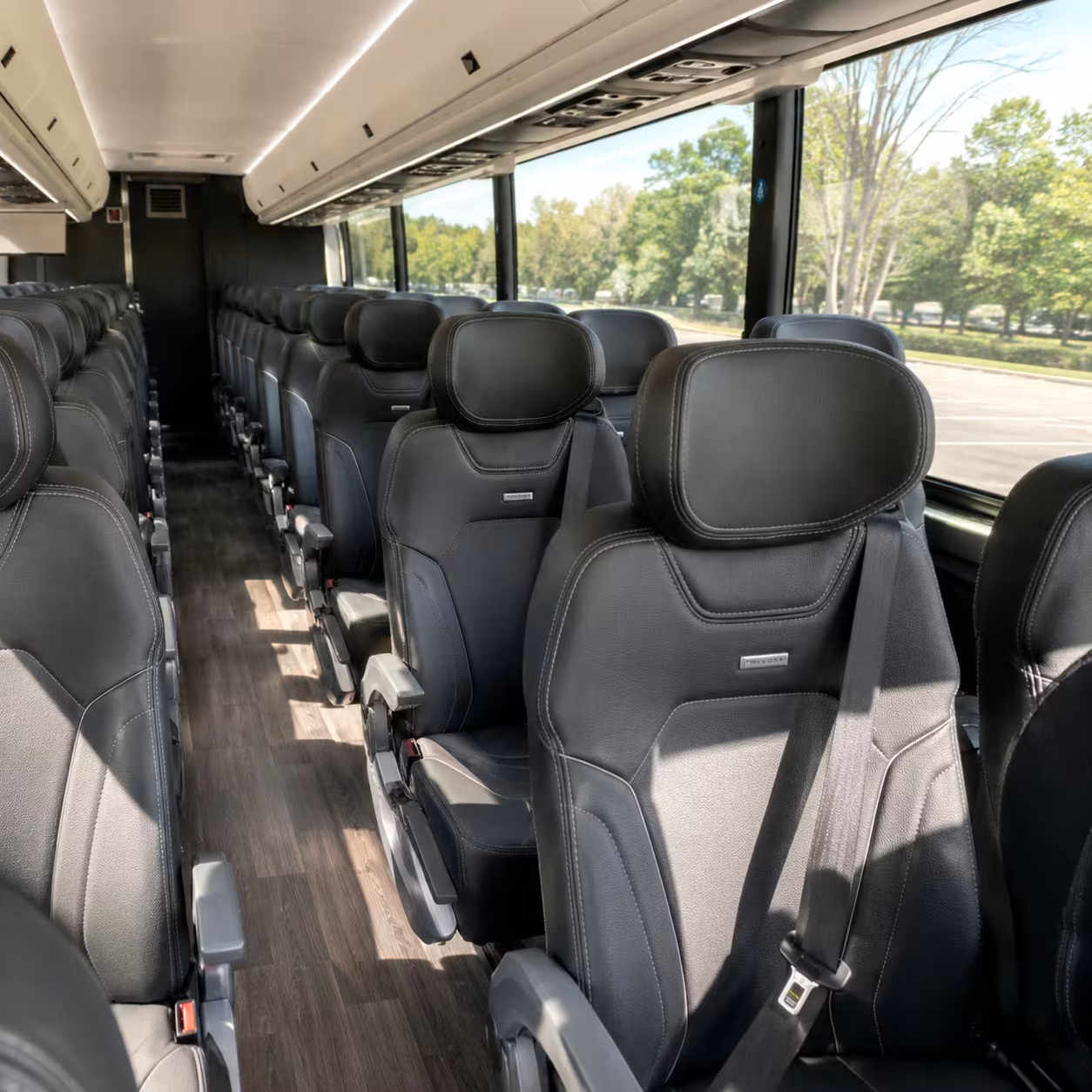 alameda charter bus rental interior