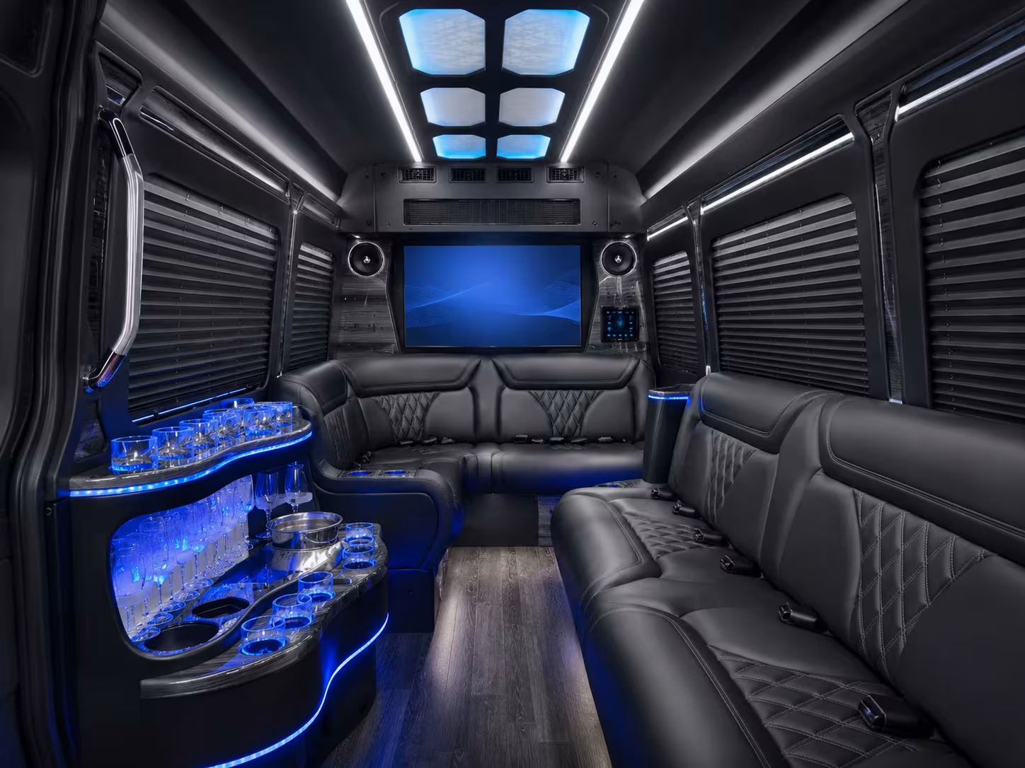 bridal party sprinter vans and airport shuttle buses in alameda